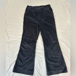 Treasure & Bond Corduroy Wide-Flare Leg Gray Pants, Size 12